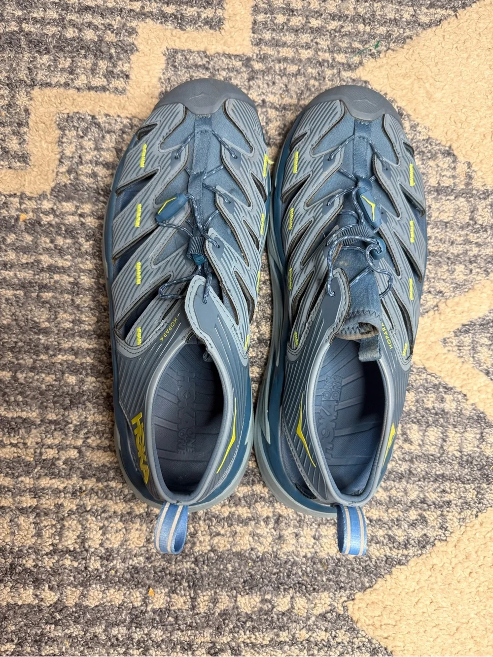 WORN ONCE HOKA Hopara Deep Blue Sandals
